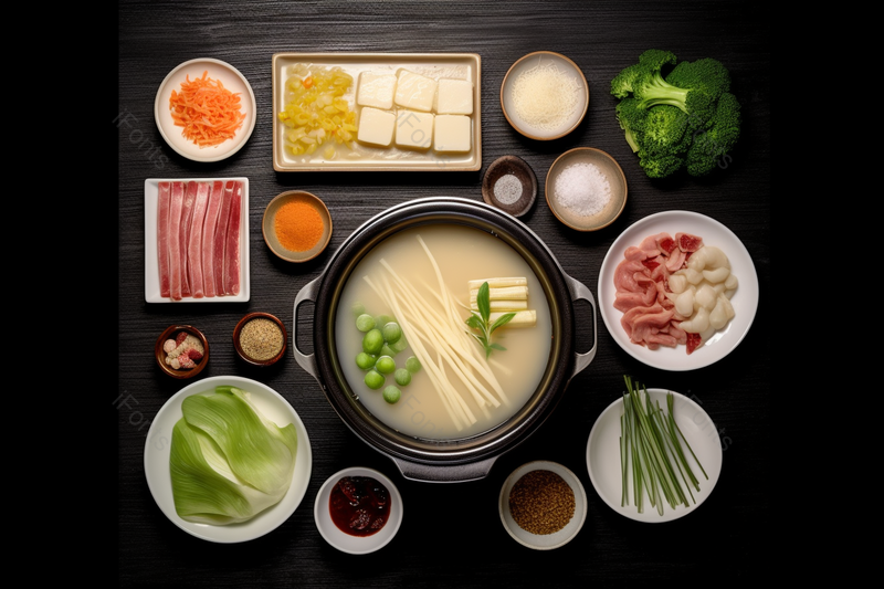 过桥米线素火锅美食摄影,高清,摄影图,摄影图片,图片大全,摄影图免费下载